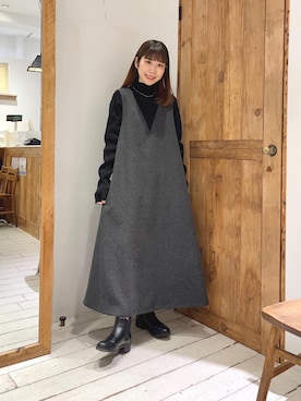 Honokaさん（レディース・157cm）の冬コーディネート