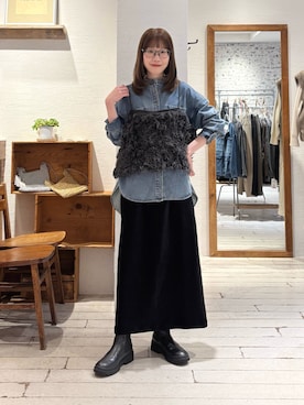 「アイテム（ブーツ）」を使った、Honokaさん（レディース・157cm・20代）の秋コーディネート