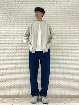 「PENNEYS（ぺニーズ）の『別注』PENNEYS×DOORS　THE FOX 天竺 Long-Sleeve T-Shirts（Tシャツ/カットソー）」を使った、ショウゴさん（メンズ・182cm）の秋コーディネート