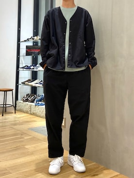 「BURLAP OUTFITTER（バーラップアウトフィッター）のアイテム（ブルゾン）」を使った、ショウゴさん（メンズ・182cm）の夏コーディネート