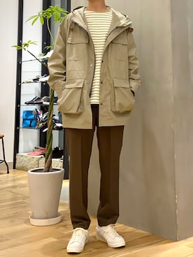 「SIERRA DESIGNS（シェラデザイン）のアイテム（マウンテンパーカー）」を使った、ショウゴさん（メンズ・182cm）の冬コーディネート