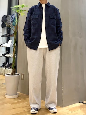 「BIG MIKE（ビッグマイク）のアイテム」を使った、ショウゴさん（メンズ・182cm）の秋コーディネート