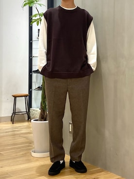 「PENDLETON（ペンドルトン）のアイテム（その他パンツ）」を使った、ショウゴさん（メンズ・182cm）の秋コーディネート
