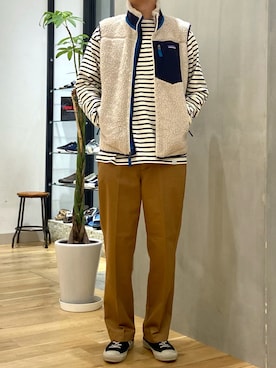 「アイテム（パンツ、オレンジ系）」を使った、ショウゴさん（メンズ・182cm）の夏コーディネート