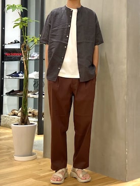 「Chaco（チャコ）のアイテム」を使った、ショウゴさん（メンズ・182cm）の夏コーディネート