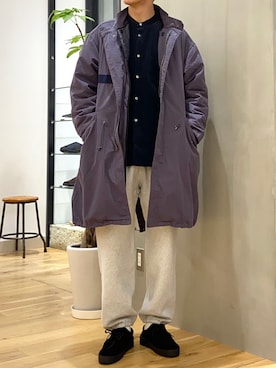 「URBAN RESEARCH DOORS」｜「アイテム（モッズコート）」を使った、ショウゴさん（メンズ・182cm）の秋コーディネート
