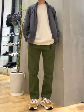 「WILD THINGS（ワイルドシングス）のアイテム（ナイロンジャケット）」を使った、ショウゴさん（メンズ・182cm）の冬コーディネート