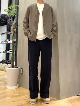 「シャツジャケット」｜「アイテム（その他アウター）」を使った、ショウゴさん（メンズ・182cm）の春コーディネート