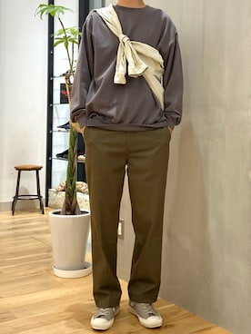 AURALEE（オーラリー）の「WASHED CAVALRY TWILL JUMPSUIT
