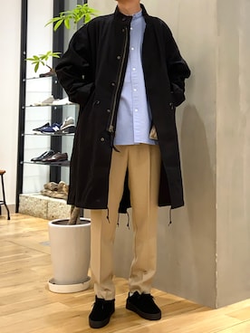 「URBAN RESEARCH DOORS」｜「アイテム（モッズコート）」を使った、ショウゴさん（メンズ・182cm）の冬コーディネート