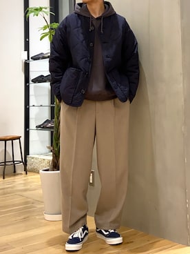 「VANS（バンズ）のアイテム（その他）」を使った、ショウゴさん（メンズ・182cm）の冬コーディネート