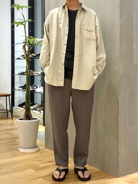 「OOFOS（ウーフォス）のOOFOS　Ooriginal（サンダル）」を使った、ショウゴさん（メンズ・182cm）の夏コーディネート