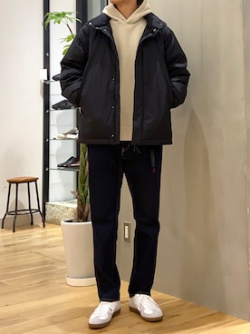 「MIZUNO（ミズノ　）のアイテム（ジャケット/アウター）」を使った、ショウゴさん（メンズ・182cm）の冬コーディネート