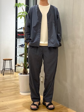 「BURLAP OUTFITTER」｜「アイテム（ブルゾン）」を使った、ショウゴさん（メンズ・182cm）の夏コーディネート