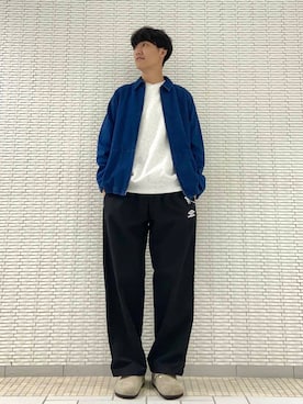 「運動会コーデ」｜「アイテム（スウェット）」を使った、ショウゴさん（メンズ・182cm）の秋コーディネート