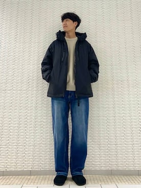 「アイテム（ダウンジャケット/コート）」を使った、ショウゴさん（メンズ・182cm）の秋コーディネート