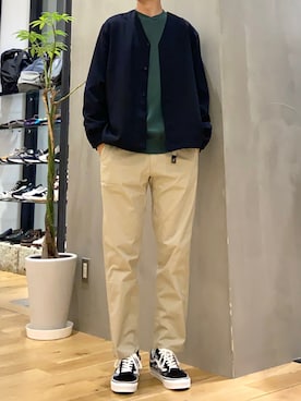 「ノーカラー」｜「アイテム（その他アウター）」を使った、ショウゴさん（メンズ・182cm）の春コーディネート