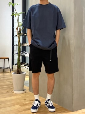 「VANS（バンズ）のアイテム（その他）」を使った、ショウゴさん（メンズ・182cm）の夏コーディネート