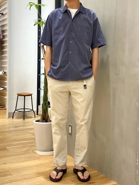 「OOFOS（ウーフォス）のOOFOS　Ooriginal（サンダル）」を使った、ショウゴさん（メンズ・182cm）の夏コーディネート