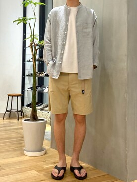 「OOFOS（ウーフォス）のOOFOS　Ooriginal（サンダル）」を使った、ショウゴさん（メンズ・182cm）の夏コーディネート