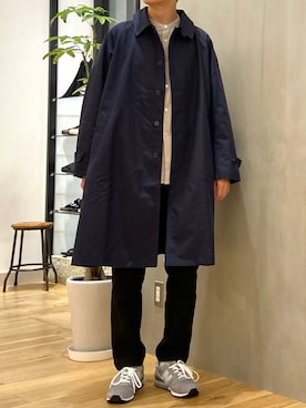 「秋トレンド2021」｜「アイテム（その他アウター）」を使った、ショウゴさん（メンズ・182cm）の秋コーディネート