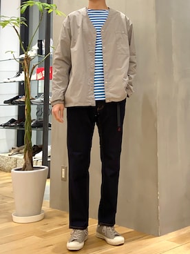 「BURLAP OUTFITTER（バーラップアウトフィッター）のアイテム（ジャケット/アウター）」を使った、ショウゴさん（メンズ・182cm）の春コーディネート