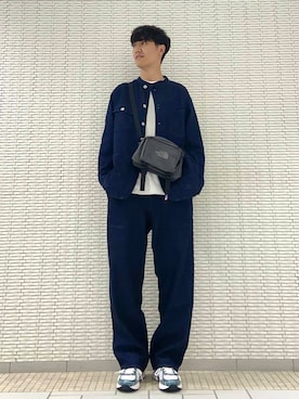 「アイテム（デニムジャケット）」を使った、ショウゴさん（メンズ・182cm）の夏コーディネート