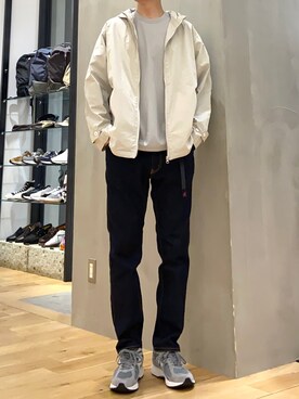 「グラミチ」｜「アイテム（ブルゾン）」を使った、ショウゴさん（メンズ・182cm）の春コーディネート
