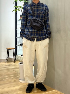 「patagonia」｜「アイテム（その他シューズ）」を使った、ショウゴさん（メンズ・182cm）の秋コーディネート