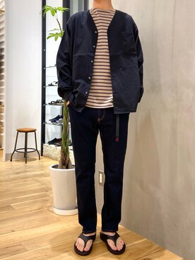 「OOFOS（ウーフォス）のOOFOS　Ooriginal（サンダル）」を使った、ショウゴさん（メンズ・182cm）の夏コーディネート