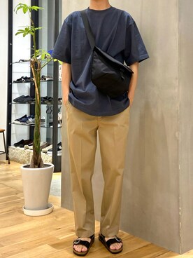 「WILD THINGS（ワイルドシングス）のアイテム（バッグ）」を使った、ショウゴさん（メンズ・182cm）の夏コーディネート