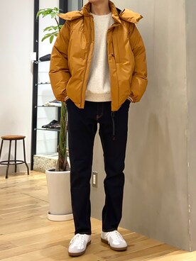 「MIZUNO（ミズノ　）のアイテム（ジャケット/アウター）」を使った、ショウゴさん（メンズ・182cm）の冬コーディネート