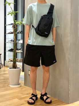 「Chaco（チャコ）のアイテム」を使った、ショウゴさん（メンズ・182cm）の夏コーディネート