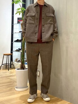「PENDLETON（ペンドルトン）のアイテム（その他アウター）」を使った、ショウゴさん（メンズ・182cm）の秋コーディネート