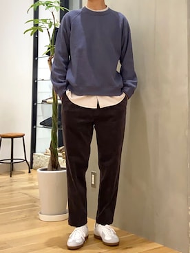 「PATRICK（パトリック）のアイテム（スニーカー）」を使った、ショウゴさん（メンズ・182cm）の秋コーディネート