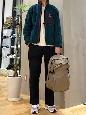 「ワッフル」｜「アイテム（ブルゾン）」を使った、ショウゴさん（メンズ・182cm）の冬コーディネート