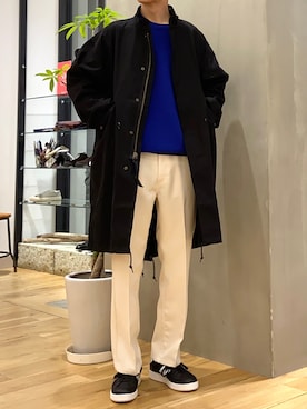 「URBAN RESEARCH DOORS」｜「アイテム（モッズコート）」を使った、ショウゴさん（メンズ・182cm）の冬コーディネート