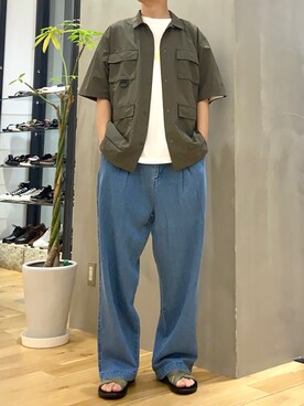 デニムパンツを使った イージーパンツ のメンズ人気ファッションコーディネート Wear