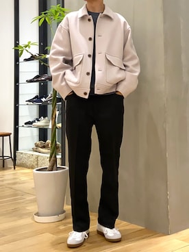 「Wrangler」｜「アイテム（ブルゾン）」を使った、ショウゴさん（メンズ・182cm）の冬コーディネート