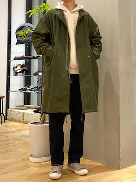 「URBAN RESEARCH DOORS」｜「アイテム（モッズコート）」を使った、ショウゴさん（メンズ・182cm）の冬コーディネート