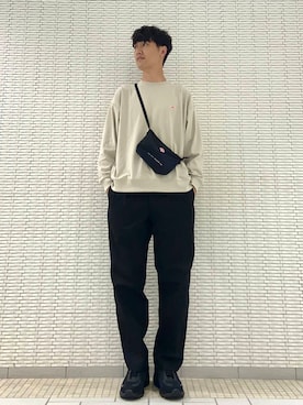 「アイテム（スウェット）」を使った、ショウゴさん（メンズ・182cm）の夏コーディネート