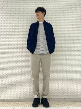 「アイテム（デニムジャケット）」を使った、ショウゴさん（メンズ・182cm）の夏コーディネート