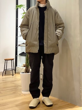 「EKAL（エカル）のアイテム（ブルゾン）」を使った、ショウゴさん（メンズ・182cm）の秋コーディネート