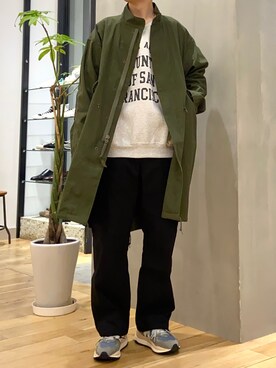 「URBAN RESEARCH DOORS」｜「アイテム（モッズコート）」を使った、ショウゴさん（メンズ・182cm）の春コーディネート