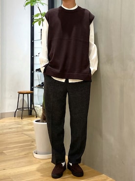 「PENDLETON（ペンドルトン）のアイテム（その他パンツ）」を使った、ショウゴさん（メンズ・182cm）の秋コーディネート