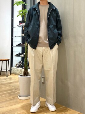 「スタンスミス」｜「アイテム（その他アウター）」を使った、ショウゴさん（メンズ・182cm）の秋コーディネート
