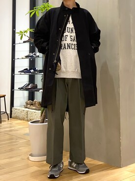「URBAN RESEARCH DOORS」｜「アイテム（モッズコート）」を使った、ショウゴさん（メンズ・182cm）の冬コーディネート