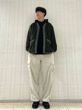 「パーカー」｜「アイテム（その他アウター）」を使った、ショウゴさん（メンズ・182cm）の秋コーディネート