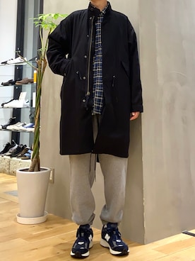 「URBAN RESEARCH DOORS」｜「アイテム（モッズコート）」を使った、ショウゴさん（メンズ・182cm）の秋コーディネート