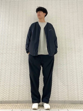 「アイテム（その他アウター、ブラック系）」を使った、ショウゴさん（メンズ・182cm）の秋コーディネート